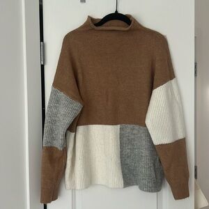 VICI color block turtleneck sweater